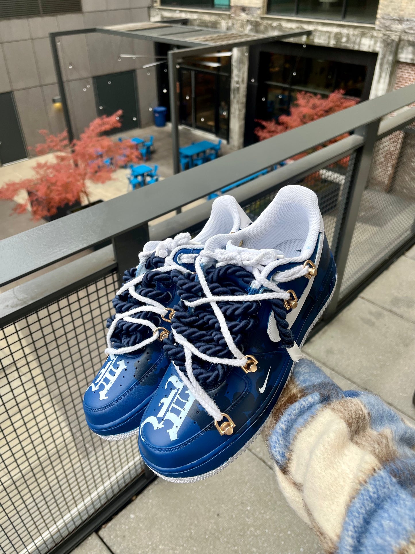 Matte Navy Blue Denim Tears