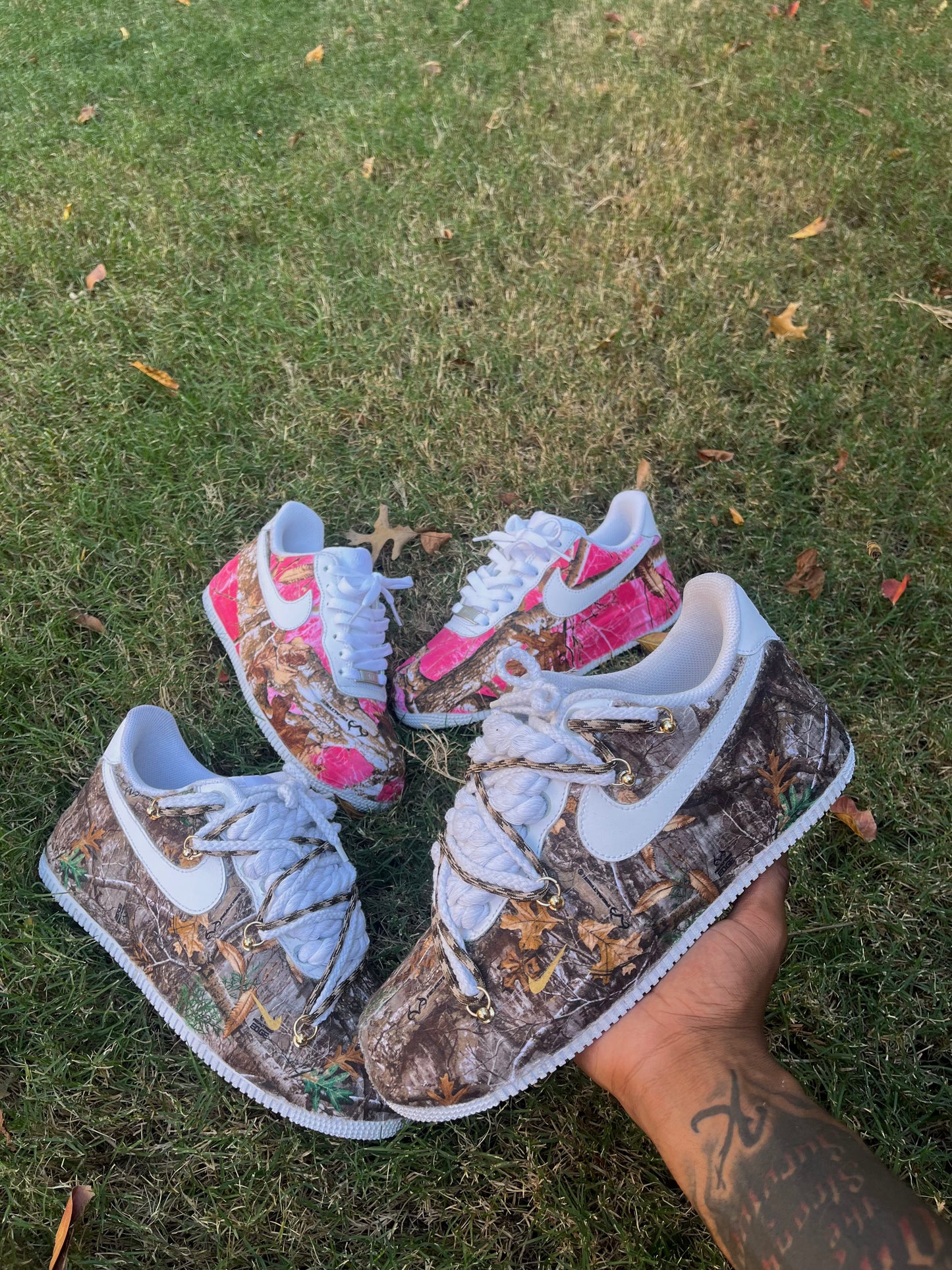 Off White Brown Camo